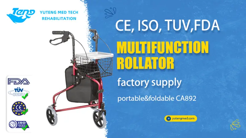 Three Wheel Rollator Walker